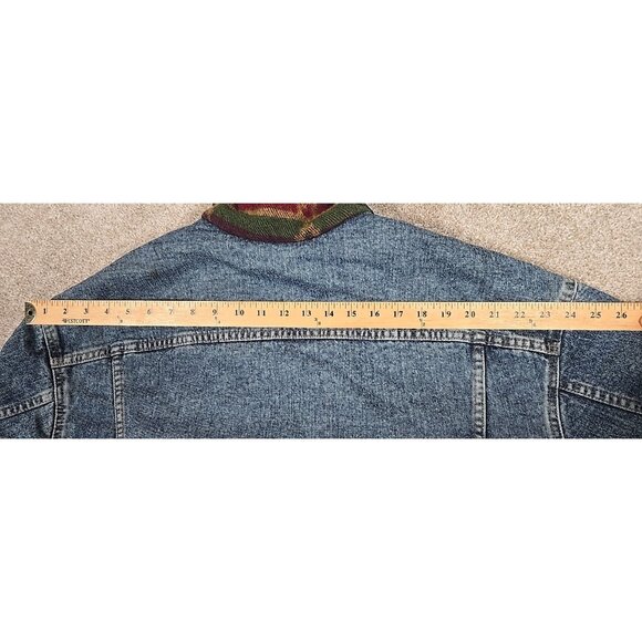 Levi's Jacket Vintage Blue Denim Aztec Native American Blanket Lined USA Made L - Picture 9 of 16